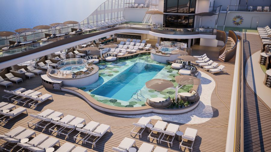 Vista Pool Deck | Credit Oceania Cruises
